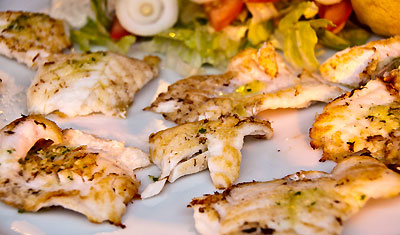 Fiskrätt, Restaurang Aguilar, Estepona