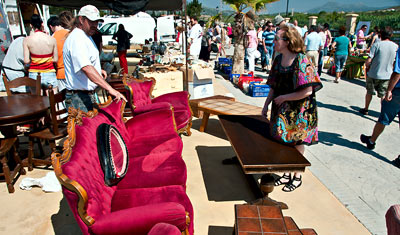 Marknad i Sabinillas, Manilva