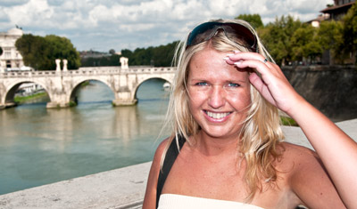 Anki på Ponte Vittorio Emanuelle II, Rom