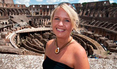 Anki på Colosseum, Rom