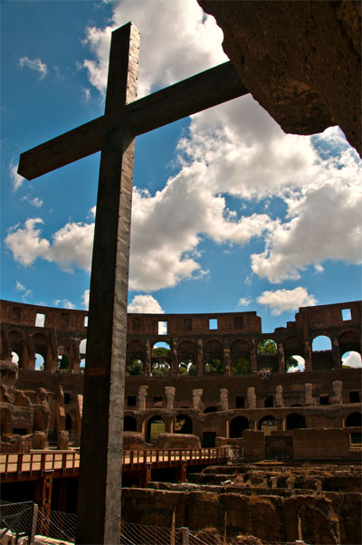 Inne på Colosseum, Rom