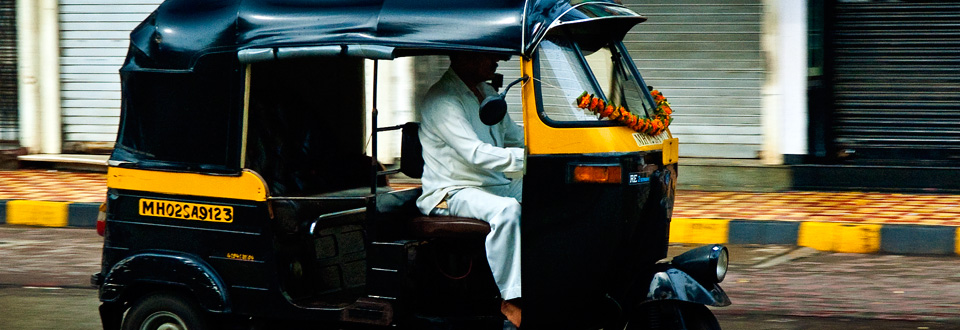 Rickshaw in Mumbai, India