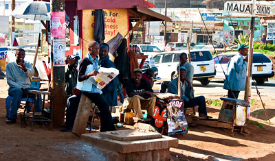 I väntan på kunder, Meru i Kenya