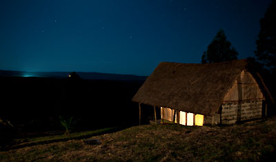 Utsikt över kratern från Maili Saba Camp, Kenya
