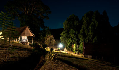 Maili Saba Camp sen kväll i februari, Kenya