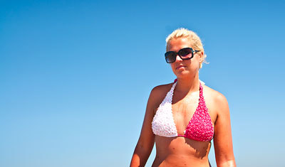 Anki på Sabinillas strand