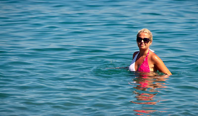 Anki på Sabinillas strand