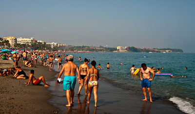 Kvällssol på stranden, Estepona 