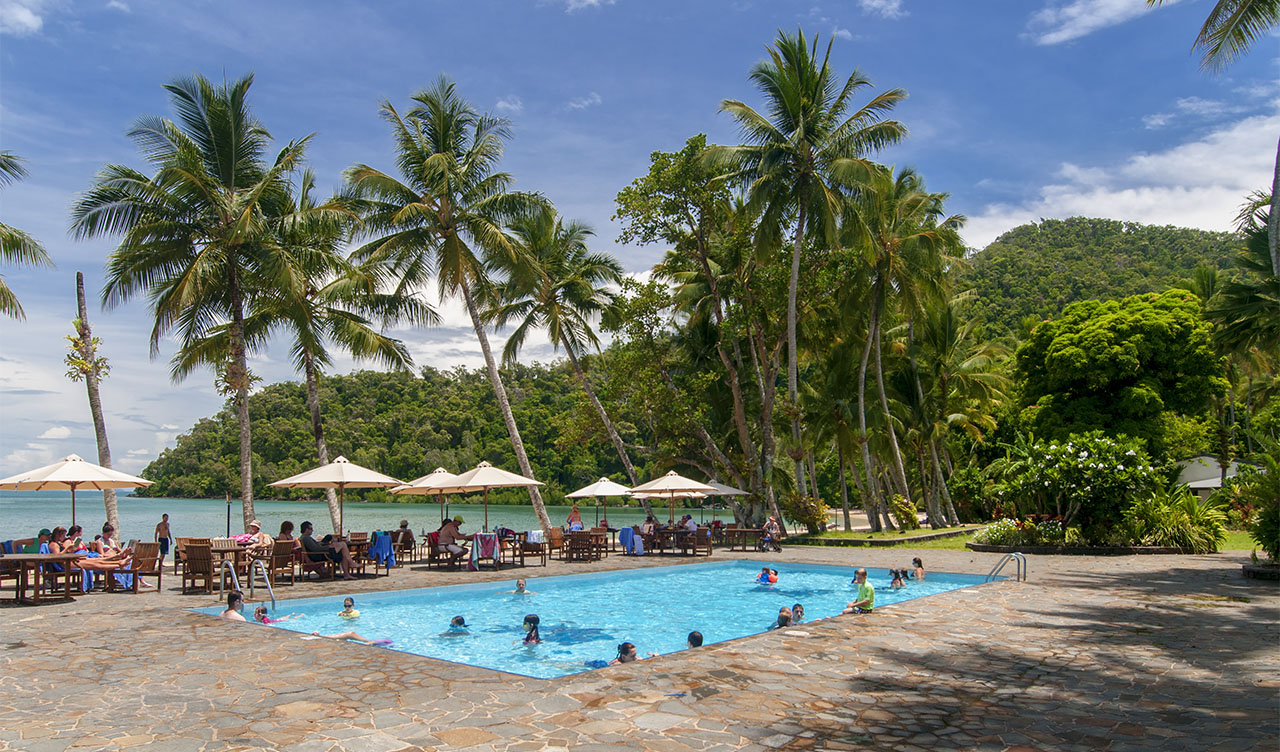 Poolen vid Dunk Island Resort