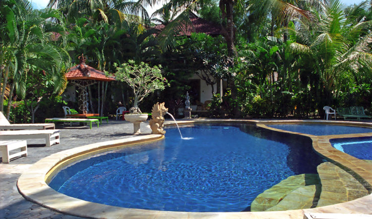 Pool, Puri Bali Bungalow hotell, Lovina Bali