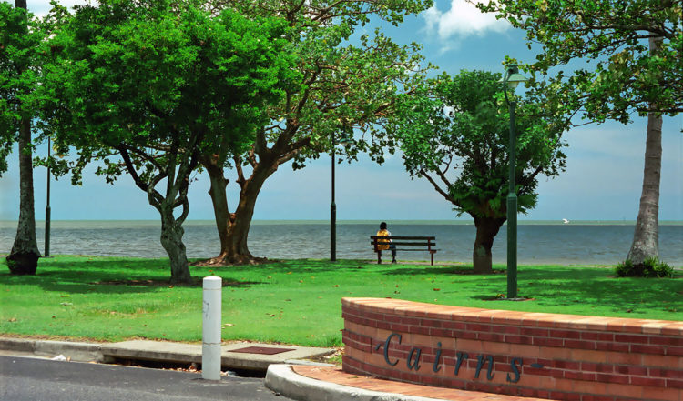 Strandpromenad i Cairns