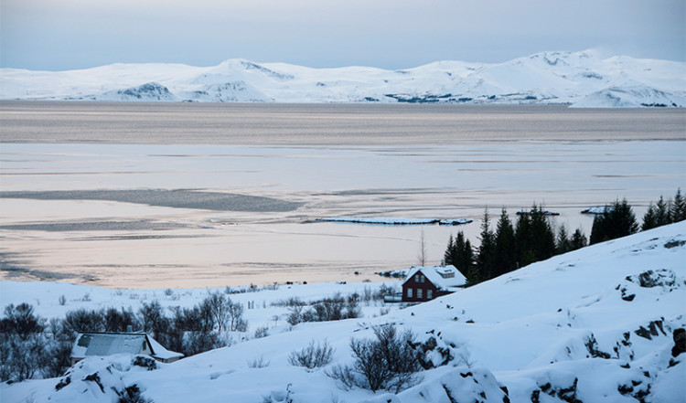 Tingvallavatn vid Tingvalla, Island