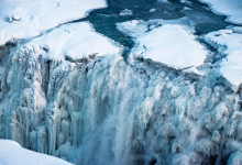 Gullfoss, fruset vattenfall på Island