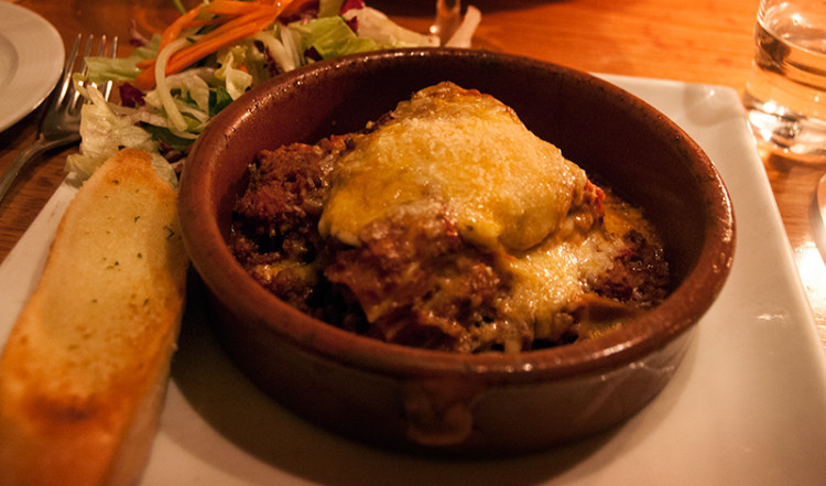 Caruso lasagne på Caruso Ristorante, Reykjavik