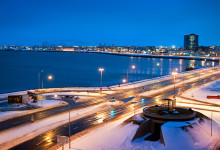 Utsikt från Centerhotel Arnarhvoll, Reykjavik Island