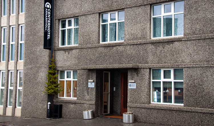 Ingång till Centerhotel Arnarhvoll, Reykjavik