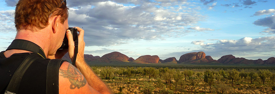 Australia runt 2008, Lasse fotograferar The Olgas aka Kata Tjuta