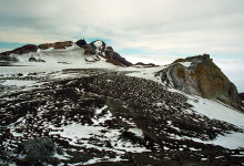 Krater landskap, Mt Ruapehu Crater climb