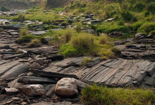 Stenlandskap i Masai Mara, Kenya
