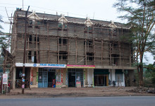 Byggnad under konstruktion Narok, Kenya