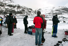 Nedanför Sólheimajökull, Island