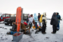 Förberedelse för glaciär utflykt, Sólheimajökull, Island