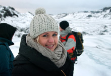 Anki på Sólheimajökull, Island