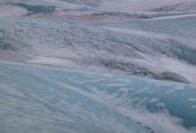 Glaciär på Sólheimajökull, Island