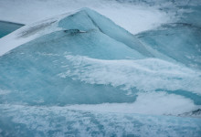 Glaciär på Sólheimajökull, Island