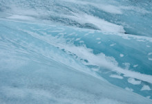 Glaciär på Sólheimajökull, Island