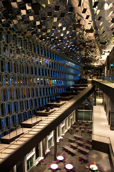 Restaurang på Harpa, Reykjavik koncerthall och konferenscenter
