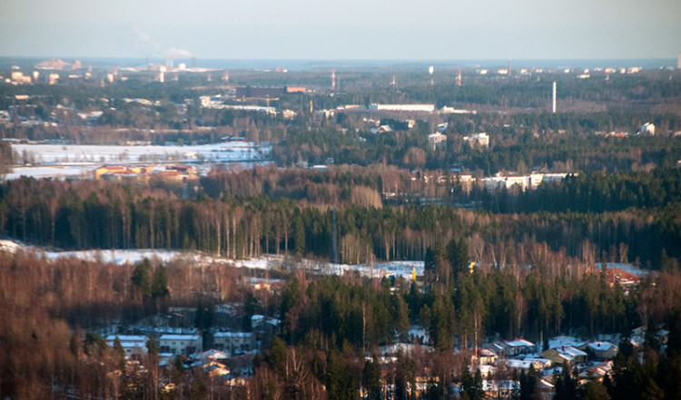Inflygning över Finland Inflygning över Finland