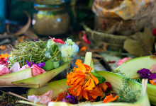 Offergåva, Sanur strandpromenad, Bali