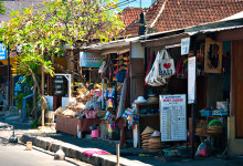 Souvenirer till försäljning, Sanur Bali