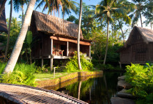 Andra sidan bron vid Padi House, Bambu Indah, Ubud