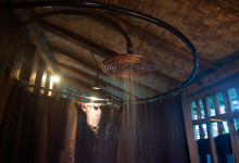 Duschmunstycke på Padi House, Bambu Indah, Ubud
