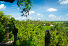 Utsikt vid Bambu Indah, Ubud Bali