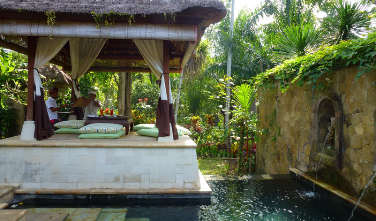 Superior Villa pool och uteplats, Arma Resort Hotel,Ubud Bali
