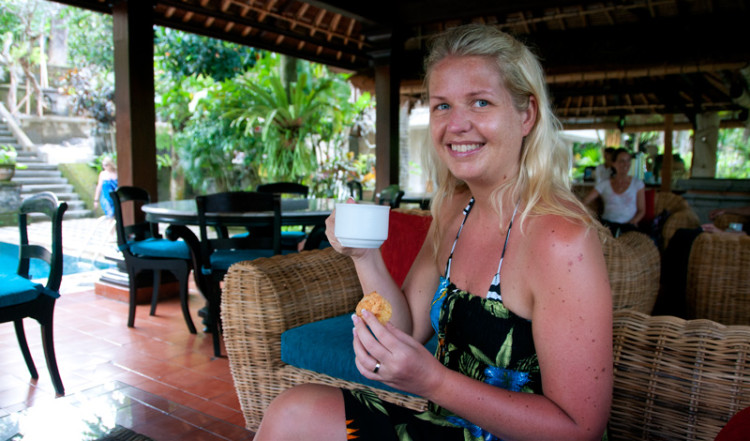 Afternoon tea på Arma Resort Hotel,Ubud Bali