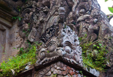 Stendekoration vid Puri Saren Agung, Ubud Bali