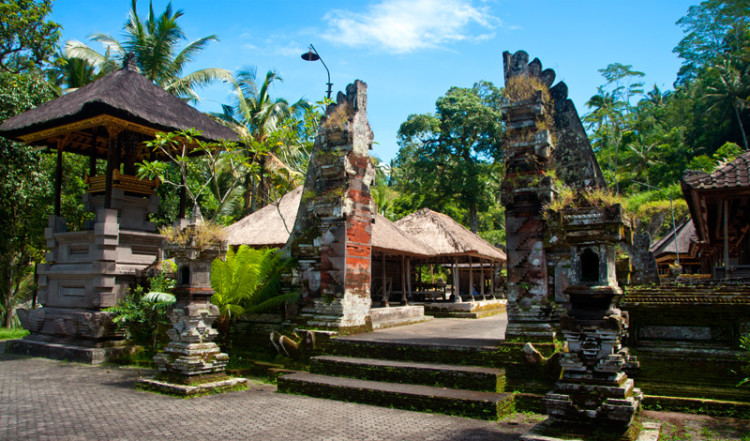 Tempel portal vid Gunung Kawi, Tampaksiring