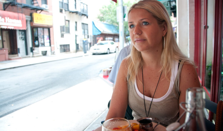 Anki på Cornelia Street Café, West Village New York
