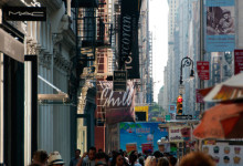Broadway shoppingstråk i SoHo, New York City