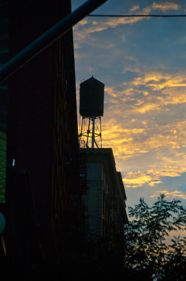 Solnedgång i Nolita New York