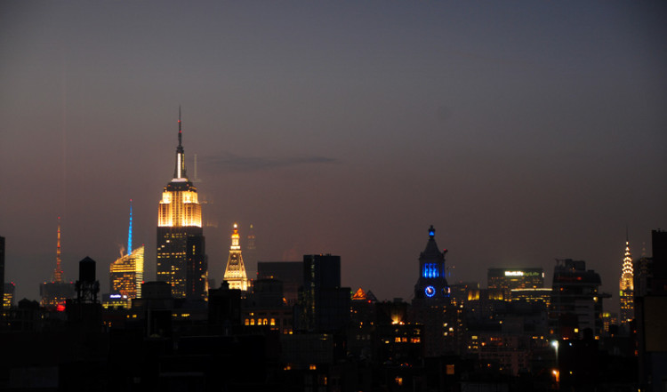 Skymning över New York