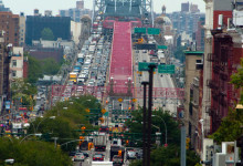 Williamsburg Bridge från Nolitan Hotel, New York