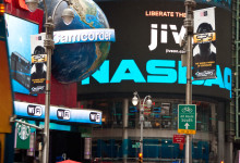 Skyltar vid 43 street Times Square, New York