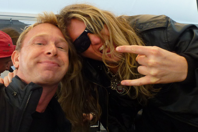 Lasse och Joel Hoekstra, Gitarrist i Rock of Ages på Sweden Rock 2012