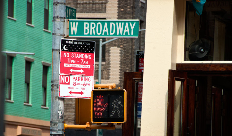 West Broadway skylt, SoHo New York