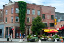 Hörnet av Gansevoort Street och 9th Avenue, MeatpackingDistrict NYC